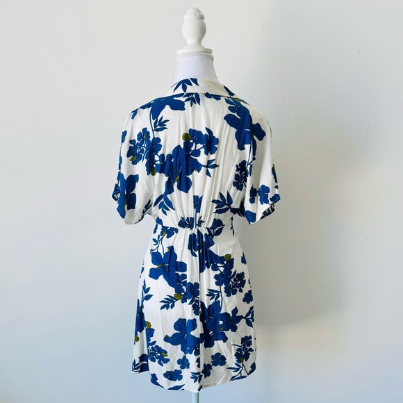 Blue Floral Button-Front Collared Mini Dress 💙 - Picture 7 of 7